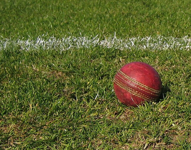 cricket ball near boundary